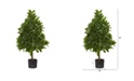 Nearly Natural 3' Sweet Bay Topiary Artificial Tree